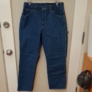 NWT Dickies Men's Dark Blue Carpenter Straight Jeans_1